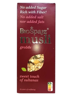 Musli - grožđe 400 g Bio Špajz