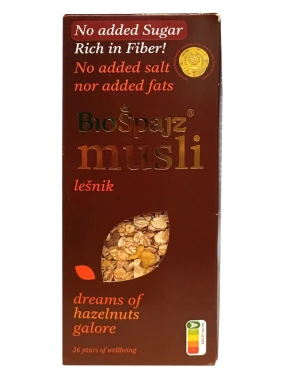 Musli - lešnik 400 g Bio Špajz