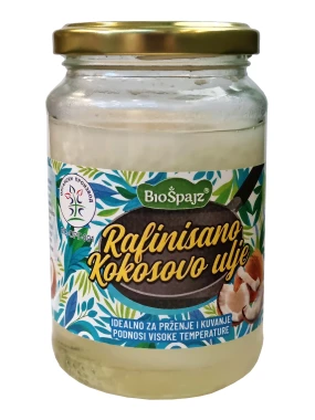 Rafinisano kokosovo ulje (organski proizvod) 270 g Bio Špajz