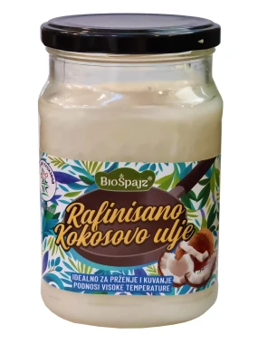 Rafinisano kokosovo ulje (organski proizvod) 550 g Bio Špajz