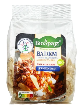 Badem - listići (organski proizvod) 100 g Bio Špajz