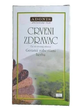 Čaj crveni zdravac 50 g Adonis