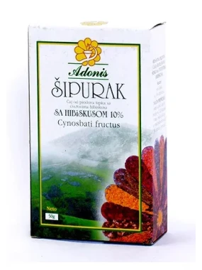 Čaj šipurak sa hibiskusom 10% 50 g Adonis