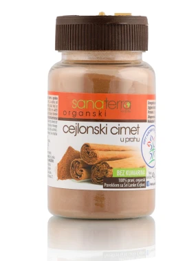 Cejlonski cimet (organski proizvod) 40 g Sanaterra