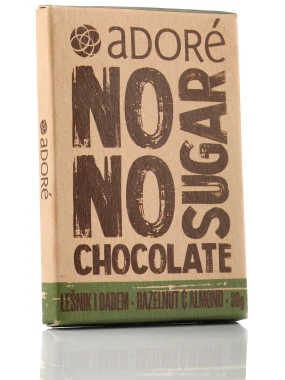 Čokolada sa lešnikom i bademom 30 g Adore Chocolat