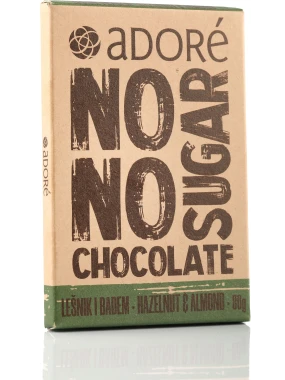 Čokolada sa lešnikom i bademom 80 g Adore Chocolat