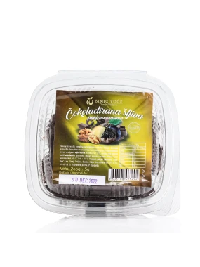 Čokoladirana šljiva punjena orasima 200 g Simić voće