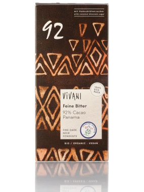 Crna čokolada 92% kakaa (organski proizvod) 80 g Ecofinia