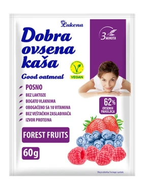 Dobra ovsena kaša šumsko voće 60 g Lomax