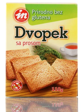 Dvopek od prosa (sert. bez glutena) 110 g Aleksand