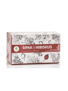 Filter čaj šipak i hibiskus 20 kesica IPLB Dr Josif Pančić