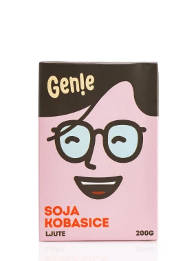 Genie soja kobasice ljute 200 g Macrobiotic Prom