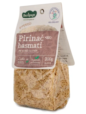Integralni basmati pirinač (organski proizvod) 200 g Bio Špajz