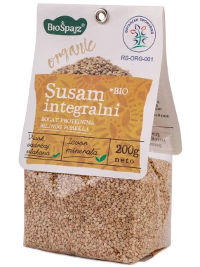Integralni susam (organski proizvod) 200 g Bio Špa