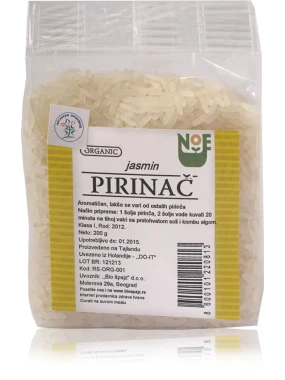 Jasmin pirinač (organski proizvod) 200 g Bio Špajz