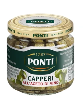 Kapar u vinskom sirćetu 95 g Ponti