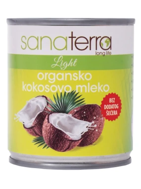 Kokosovo mleko (organski proizvod) 200 ml Sanaterra