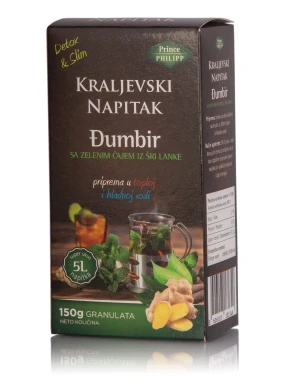 Kraljevski napitak od đumbira sa zelenim čajem 150 g Prince Philipp