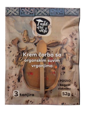 Krem čorba sa suvim vrganjima (organski proizvod) 52 g Taste of the west