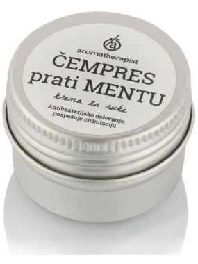 Krema za ruke ČEMPRES prati MENTU 30 ml Aromatherapist