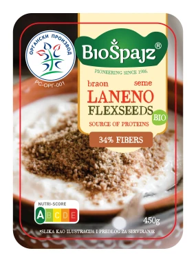 Laneno seme (organski proizvod) 450 g Bio Špajz