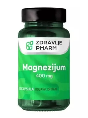Magnezijum 400 mg 30 kapsula Zdravlje Pharm