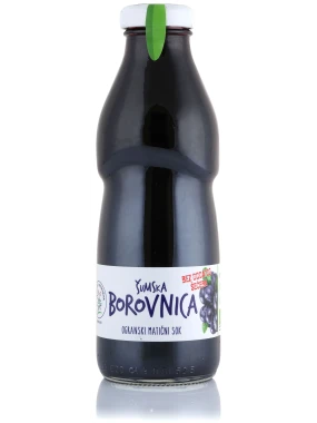 Matični sok šumske borovnice (organski proizvod) 500 ml Nisha