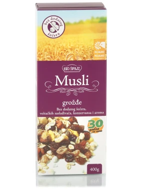 Musli - grožđe 400 g Bio Špajz