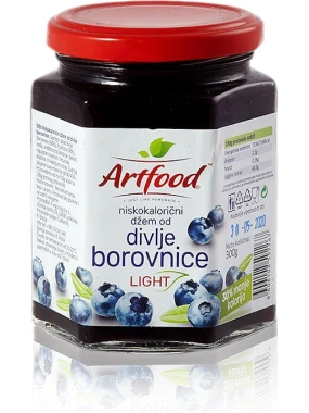 Niskokalorični džem od divlje borovnice light 300 g Artfood
