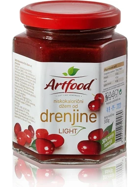 Niskokalorični džem od drenjina light 300 g Artfood