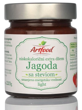 Niskokalorični džem od jagoda sa stevijom light 220 g Artfood