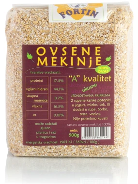 Ovsene mekinje 500 g Fortin