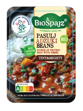 Pasulj azuki (organski proizvod)  450 g Bio Špajz