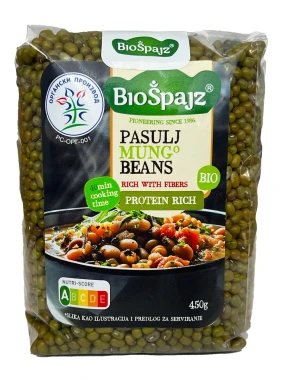 Pasulj mungo (organski proizvod) 450 g Bio Špajz