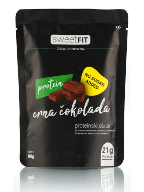 Proteinski obrok crna čokolada 80 g Sweetfit