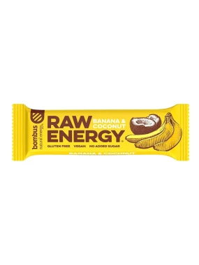 Raw Energy banana i kokos 50 g Bombus