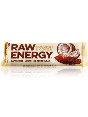 Raw Energy kokos i kakao - desert na bazi sušene urme (sert. bez glutena) 50 g Bombus