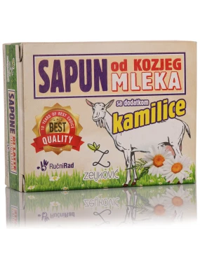 Sapun od kozjeg mleka sa dodatkom kamilice 70 g Zeljković