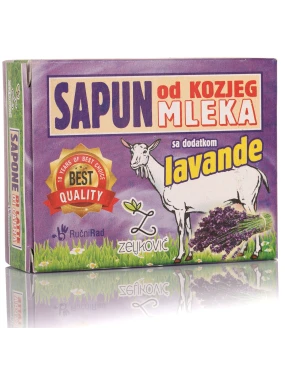 Sapun od kozjeg mleka sa dodatkom lavande 70 g Zeljkovic