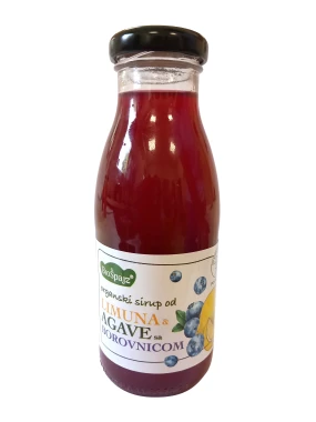 Sirup limun & borovnica sa agavom (organski proizvod) 250 ml Bio 