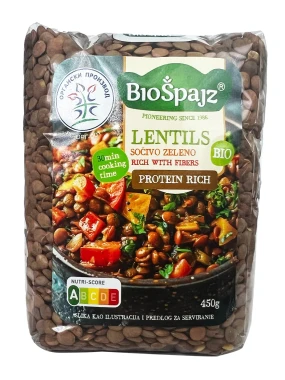 Sočivo zeleno (organski proizvod) 450 g Bio Špajz