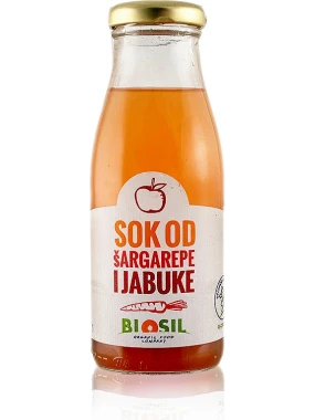 Sok od jabuke i šargarepe (organski proizvod) 250 ml Biosil
