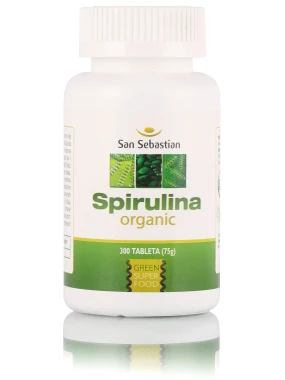 Spirulina - plavozelena alga 300 tableta 75 g San Sebastian