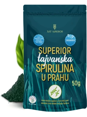 Spirulina u prahu (organski proizvod) 50 g Just Superior