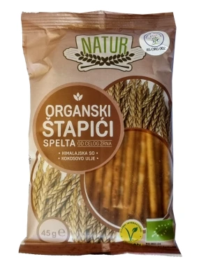 Spelta štapići (organski proizvod) 45 g Natur