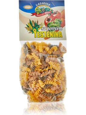 Testenina sa povrćem - spirale 300 g Lazarina