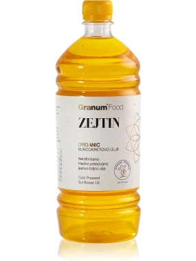 Zejtin - hladno ceđeno nerafinisano suncokretovo ulje (organski proizvod) 1 l Granum
