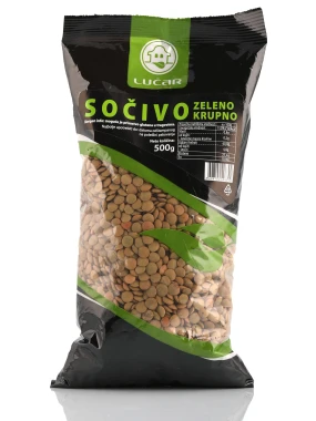 Zeleno sočivo 500 g Lučar