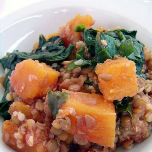 Heljda sa bundevom, sočivom i blitvom (bez glutena)