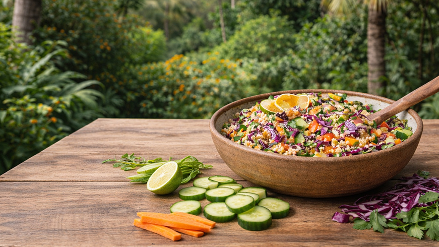 Hrskava tajlandska salata od kinoe